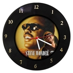 Relógio De Parede Em Disco De Vinil Steve Wonder - Mr. Rock
