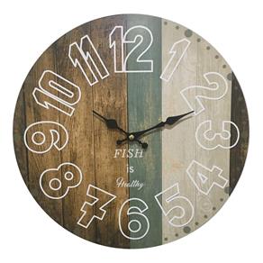 Relógio de Parede em Madeira Bec Lux Ø34cm