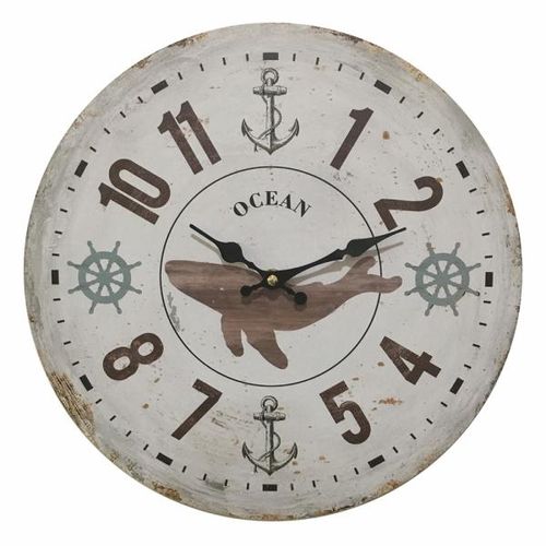 Relógio de Parede em Madeira Ocean Ø34cm