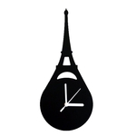 Relogio de Parede em Madeira Torre Eiffel 12,5x30cm - Carisma