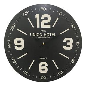 Relógio de Parede em Madeira Union Hotel Ø40cm