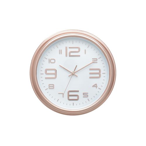 Relógio de Parede em Plástico Urban Good 32,7X4,3X32,7cm Cobre