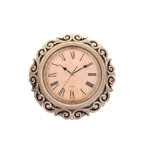 Relógio de Parede Espressione Plastico Bronze Escovado Ø 44cm