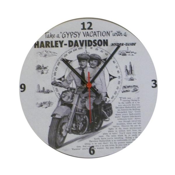 Relógio de Parede Estampa Harley Davidson Vinil 30X30 Cm - Maisaz