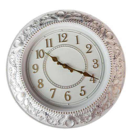 Relógio de Parede Estilo Antigo Vintage Detalhes Dourado 40x40 - Minas