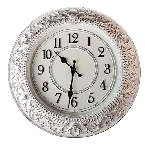 Relógio de Parede Estilo Antigo Vintage Detalhes Envelhecido 40x40 - Minas