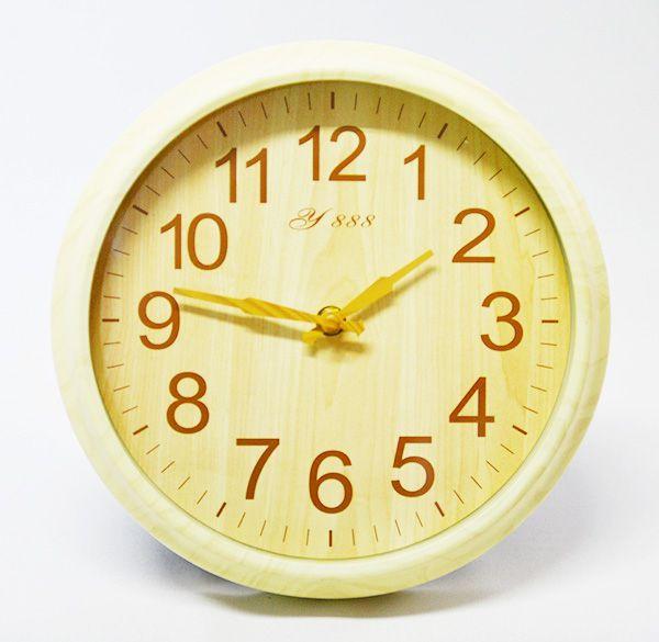 Relógio de Parede Estilo Madeira Clara - 25 X 25 Cm - 72993 CL - Ajato Store