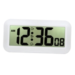 Relógio de parede extra grande com display LCD e despertador digital com 6 dígitos
