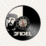 Relógio de Parede Fidel Castro Vinil LP Decoração Retrô Vintage