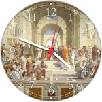 Relógio de Parede Filosofia História Sala Arte Decoração