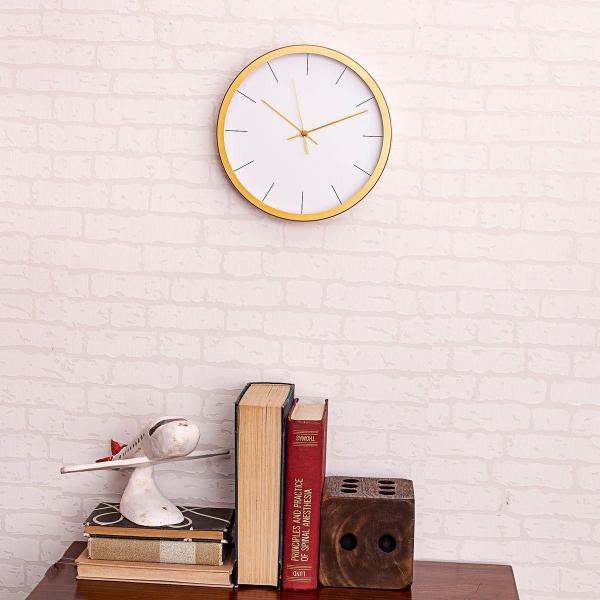 Relógio de Parede Fit Branco 25cm - Etna