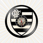 Relógio de Parede Flamengo Times Futebol Disco Vinil Decoração
