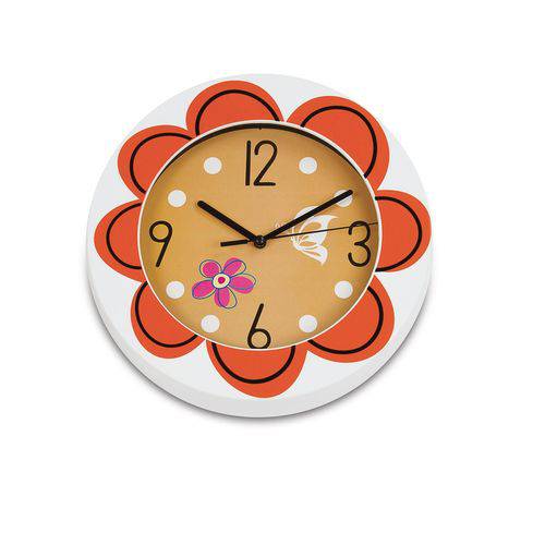 Relógio de Parede Flowers - Hauskraft EG6919B-YP63