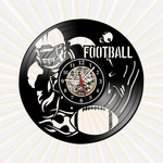 Relógio de Parede Footbal Futebol americano Esportes Vinil LP
