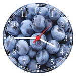 Relógio De Parede Frutas Açaí Cozinhas Sucos Decorações