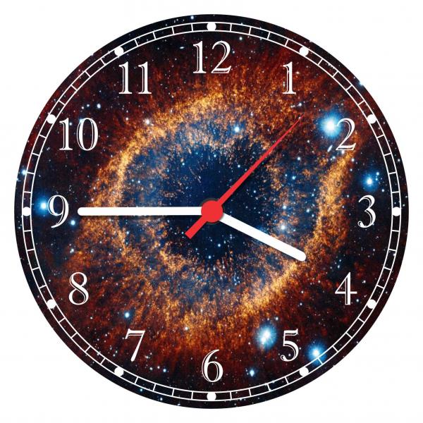 Relógio de Parede Galáxias Universo Planetas Cósmico Estrelas Espaço Decorar - Vital Quadros