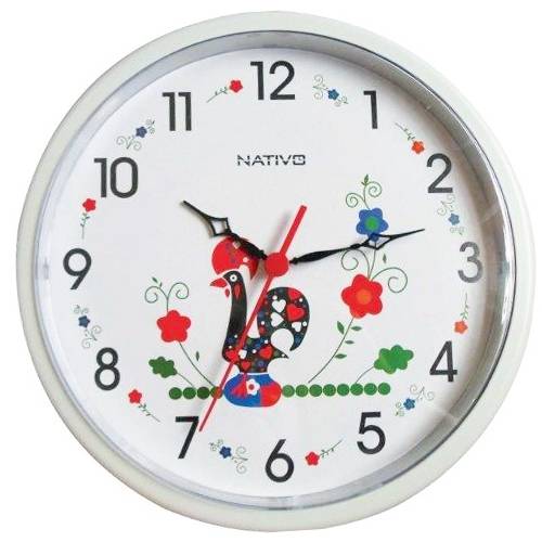 Relógio de Parede Galo 23cm Nativo