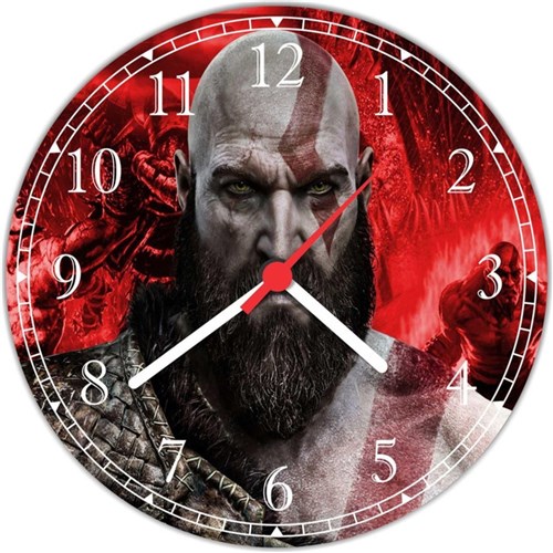 Relógio De Parede Game God Of War Jogos Decorar