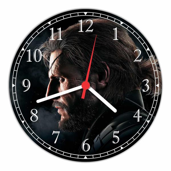 Relógio de Parede Game Metal Gear Solid Jogos Decoração Quartz - Vital Quadros