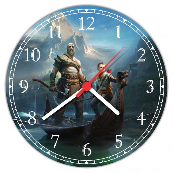 Relógio de Parede Games Jogos God Of War Decorar - Vital Quadros