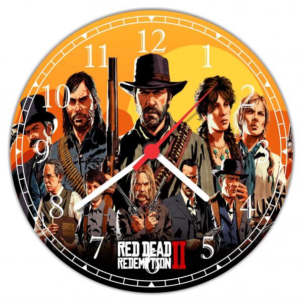 Relógio de Parede Games Jogos Red Dead Redemption Decorações - Vital Quadros