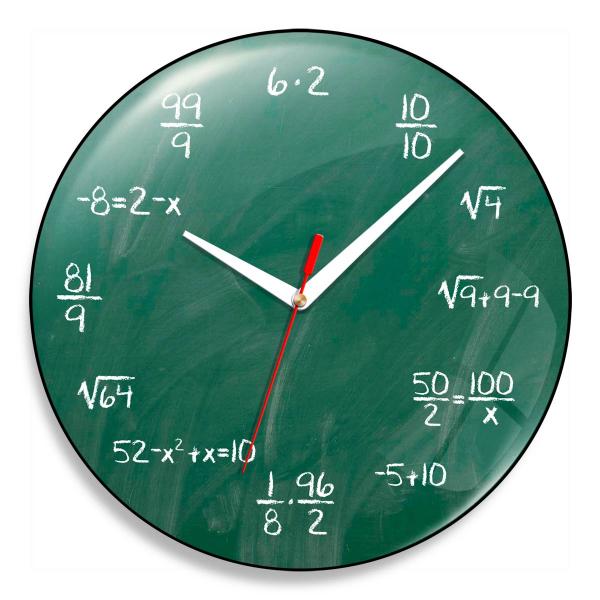 Relógio de Parede Geek Blackboard - 30 Cm - Yaay