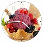 Relógio De Parede Gourmet Sorvetes Sorveterias Decorações Presentes