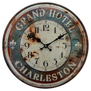 Relógio de Parede Grand Hotel Charleston em Metal 40cm - The Home