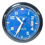 Relógio De Parede Grande Calendário Aço Mark Xvii Preto/Azul