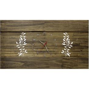 Relógio de Parede Grande Marrom Envelhecido 70x39cm