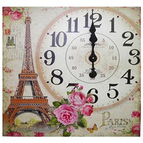 Relogio de Parede Grande Vintage Retro Decoracao Torre Eiffel (XIN-05)