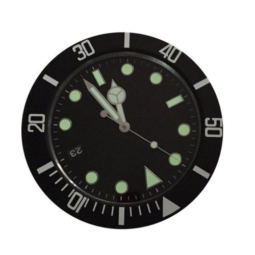 Relógio de Parede Grife Modelo Pulso Preto Metal 34x34 Cm - Maisaz