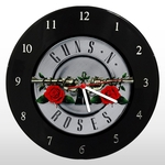 Relógio de Parede - Guns N Roses - em Disco de Vinil - Mr. Rock – Banda Música Hard Rock