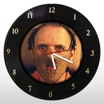 Relógio de Parede - Hannibal Lecter - em Disco de Vinil - Mr. Rock - Terror