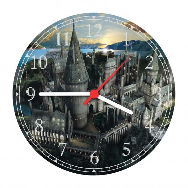 Relógio de Parede Harry Potter Castelo de Hogwarts Filmes Cinema - Vital Quadros