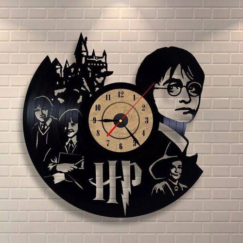 Relógio de Parede Harry Potter Disco de Vinil