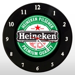 Relógio de Parede - Heineken - em Disco de Vinil - Mr. Rock – Marca