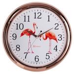 Relógio De Parede Herweg Analógico Flamingos 660047309