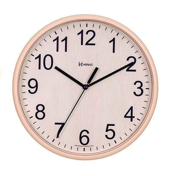 Relógio de Parede Herweg Bege 26cm 660082-324