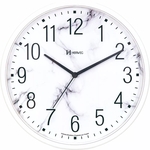 Relógio de Parede Herweg Branco Mármore 26CM 660083-021