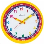 Relógio de Parede Herweg Educativo Didático Infantil Amarelo 6690 268