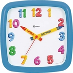 Relógio De Parede Herweg Infantil 660080-014 Azul Simba