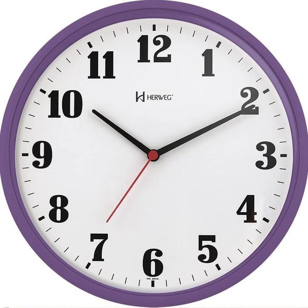 Relógio de Parede Herweg Violeta 26cm 6126-282