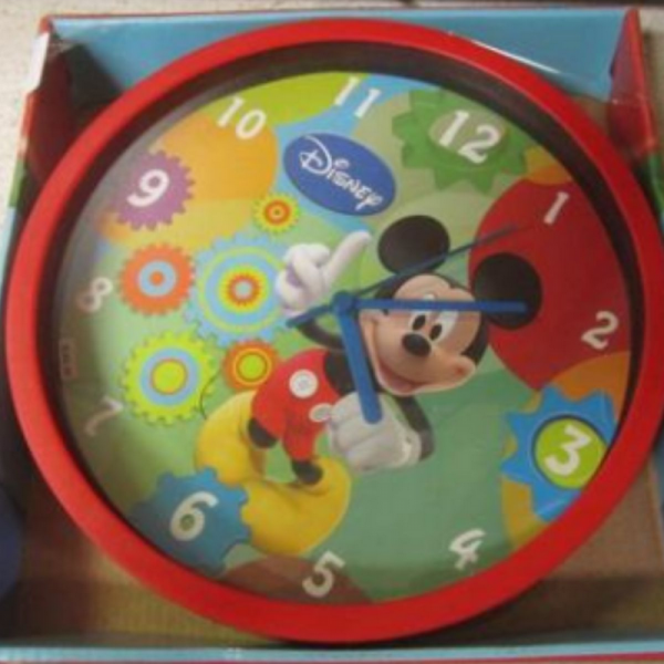 Relógio de Parede Infantil Mickey Mouse Disney - Gedex