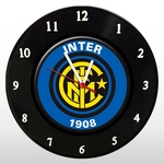 Relógio de Parede - Internacionale de Milão - em Disco de Vinil - Mr. Rock - Inter - Champions League
