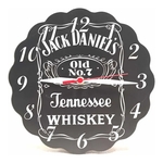 Relógio de Parede Jack Dan. Bar Bebida Whisky Decoração