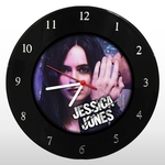 Relógio de Parede - Jessica Jones - em Disco de Vinil - Mr. Rock - Seriado