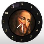 Relógio de Parede - Jesus Cristo - em Disco de Vinil - Religioso - Mr. Rock