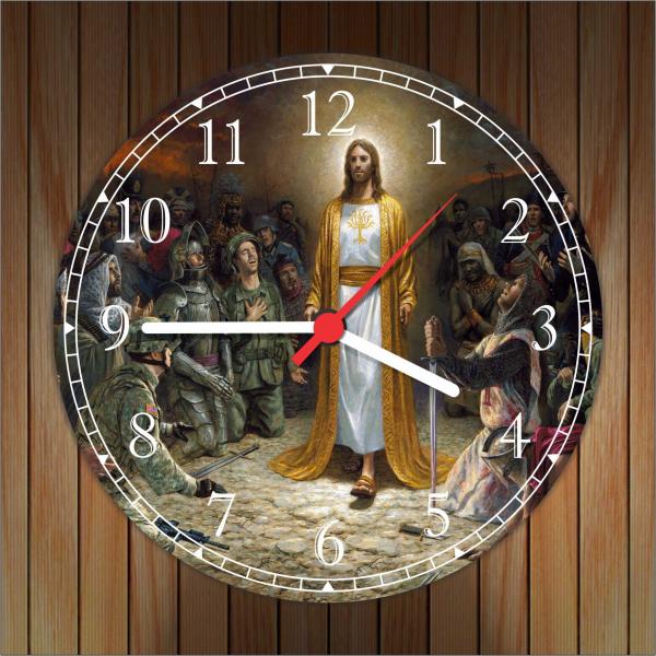 Relógio de Parede Jesus Cristo Religiosidade - Vital Quadros