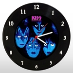 Relógio de Parede - Kiss - em Disco de Vinil - Mr. Rock - Creature Of The Night